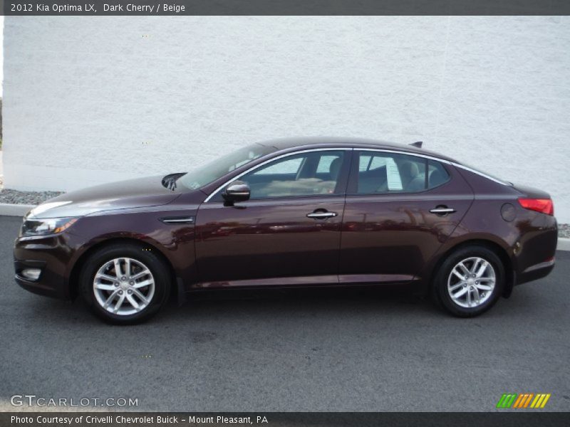 Dark Cherry / Beige 2012 Kia Optima LX