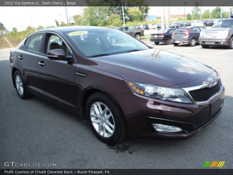 Dark Cherry / Beige 2012 Kia Optima LX