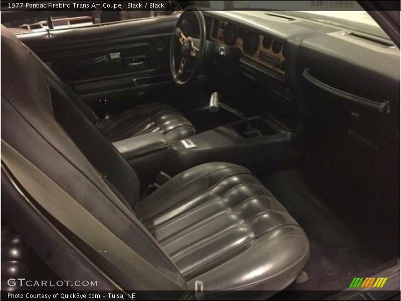 Black / Black 1977 Pontiac Firebird Trans Am Coupe