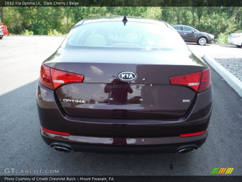 Dark Cherry / Beige 2012 Kia Optima LX