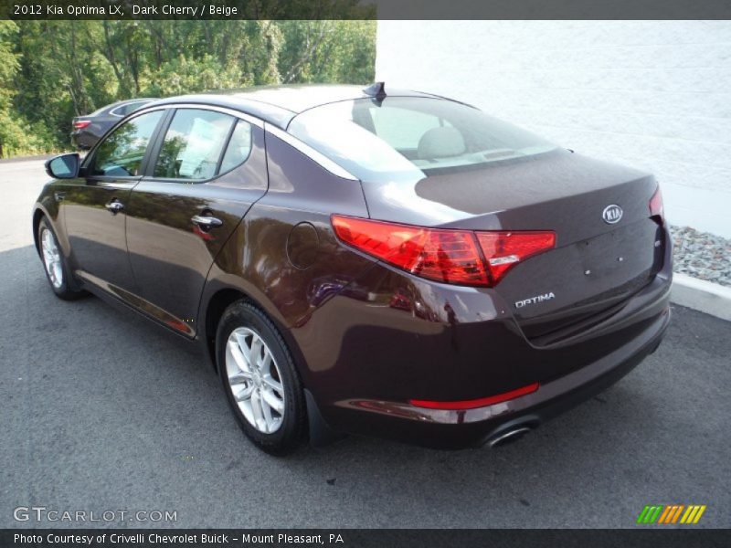 Dark Cherry / Beige 2012 Kia Optima LX