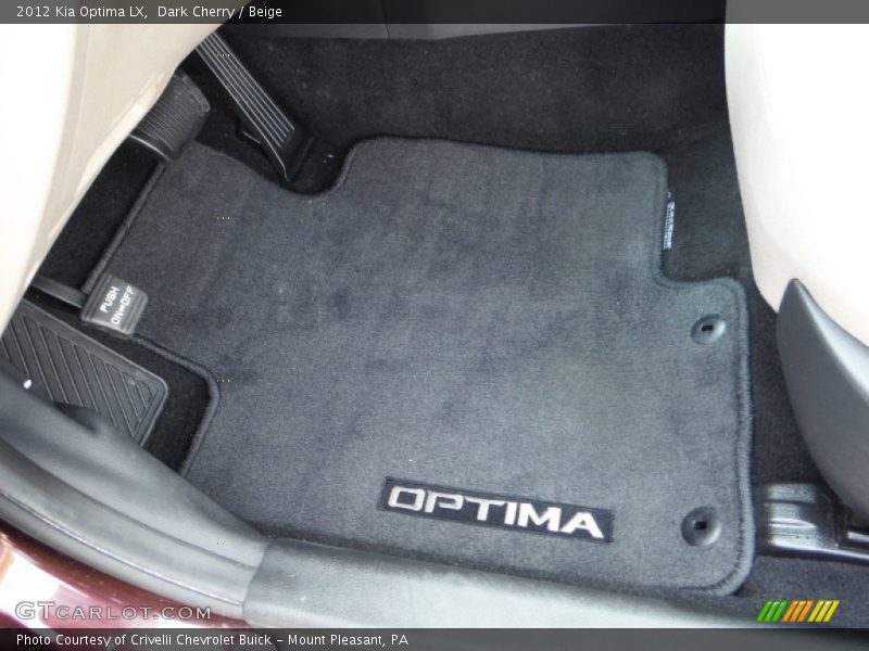 Dark Cherry / Beige 2012 Kia Optima LX