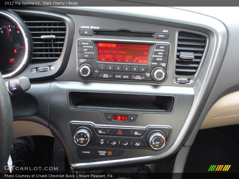 Dark Cherry / Beige 2012 Kia Optima LX