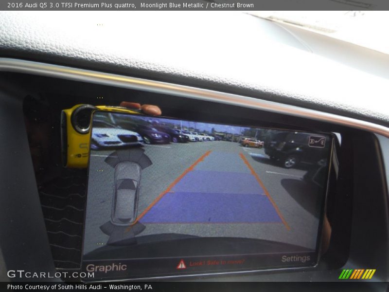 Moonlight Blue Metallic / Chestnut Brown 2016 Audi Q5 3.0 TFSI Premium Plus quattro