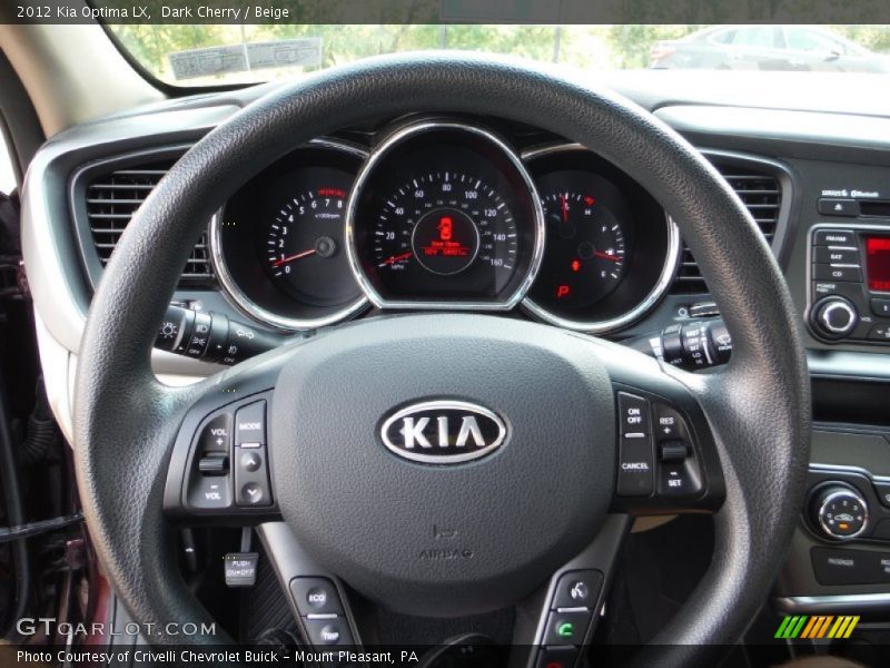 Dark Cherry / Beige 2012 Kia Optima LX