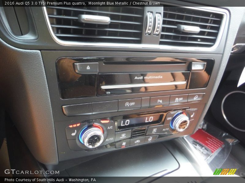 Moonlight Blue Metallic / Chestnut Brown 2016 Audi Q5 3.0 TFSI Premium Plus quattro