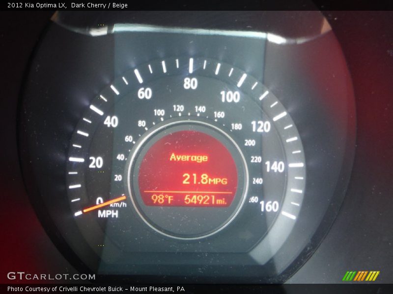 Dark Cherry / Beige 2012 Kia Optima LX