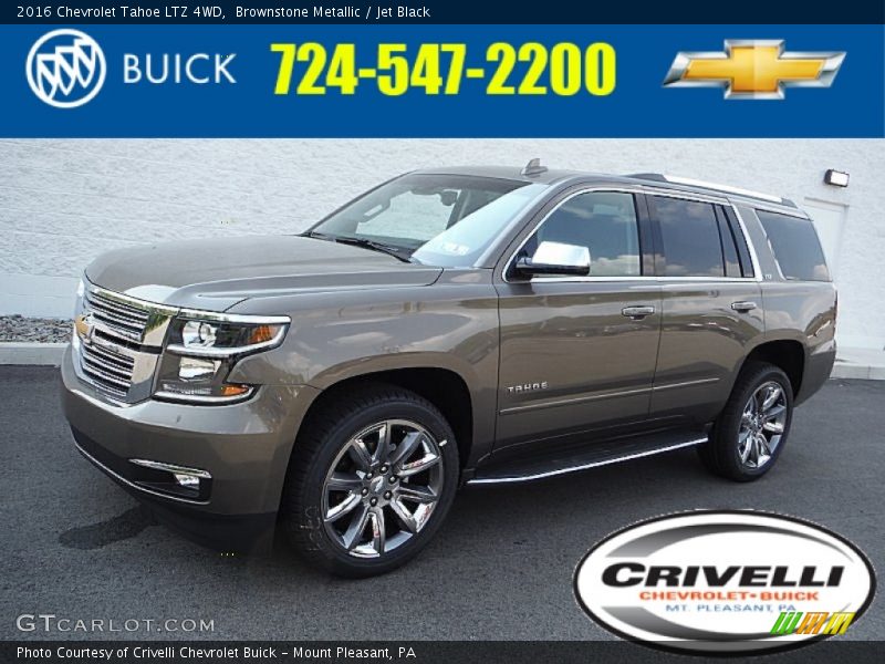 Brownstone Metallic / Jet Black 2016 Chevrolet Tahoe LTZ 4WD