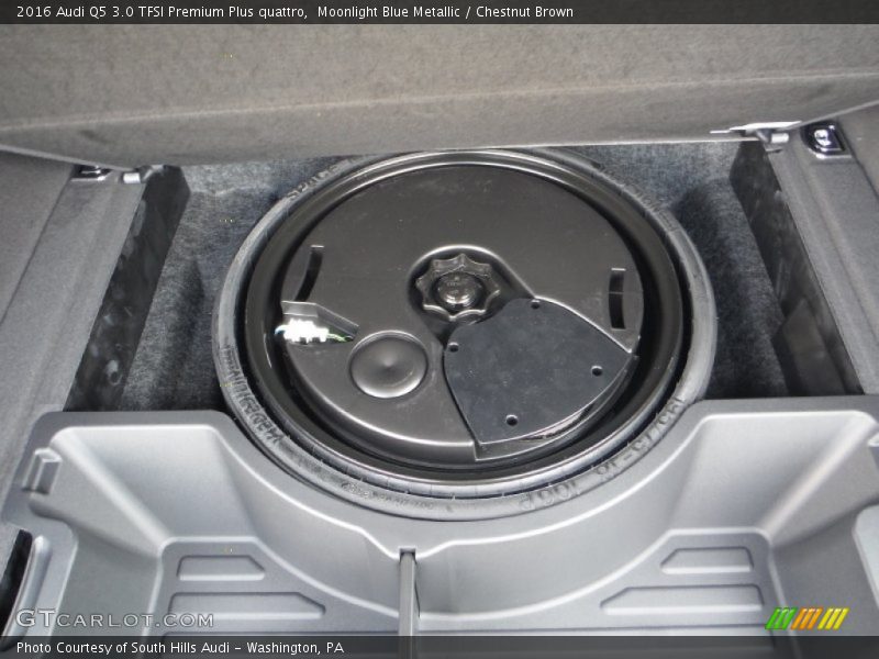 Moonlight Blue Metallic / Chestnut Brown 2016 Audi Q5 3.0 TFSI Premium Plus quattro