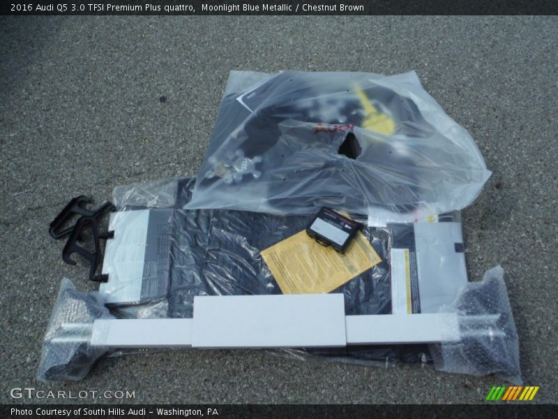Moonlight Blue Metallic / Chestnut Brown 2016 Audi Q5 3.0 TFSI Premium Plus quattro