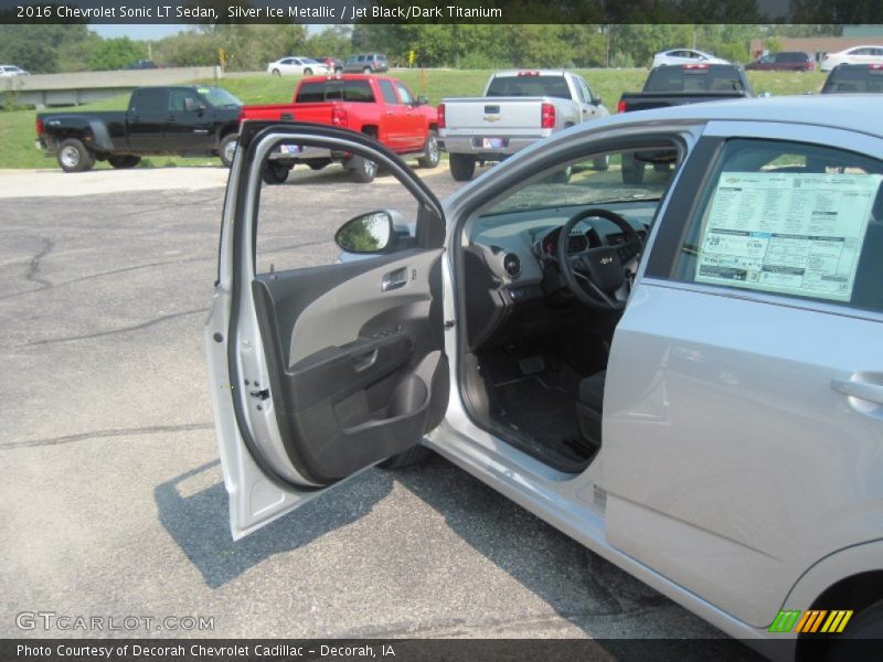 Silver Ice Metallic / Jet Black/Dark Titanium 2016 Chevrolet Sonic LT Sedan