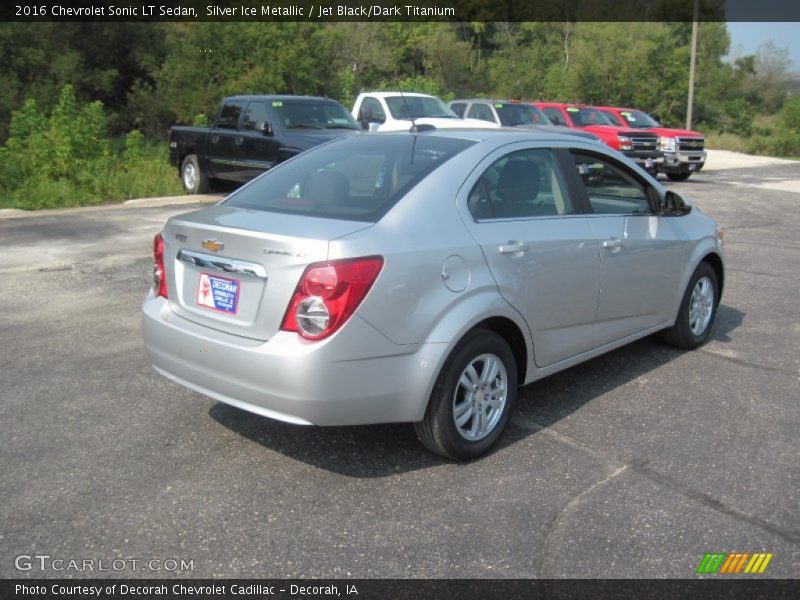 Silver Ice Metallic / Jet Black/Dark Titanium 2016 Chevrolet Sonic LT Sedan