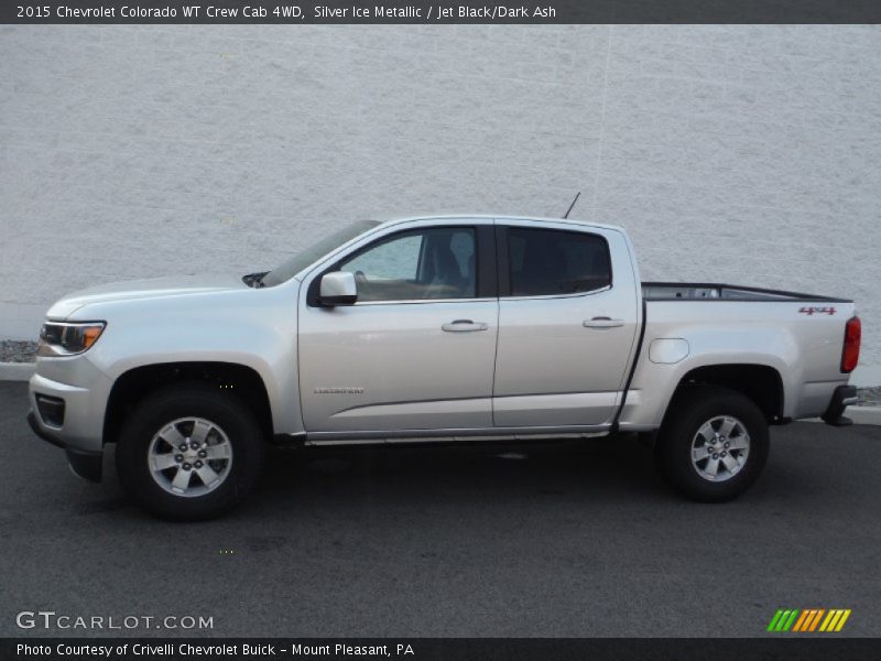 Silver Ice Metallic / Jet Black/Dark Ash 2015 Chevrolet Colorado WT Crew Cab 4WD