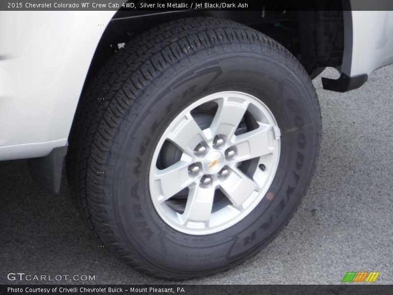 Silver Ice Metallic / Jet Black/Dark Ash 2015 Chevrolet Colorado WT Crew Cab 4WD