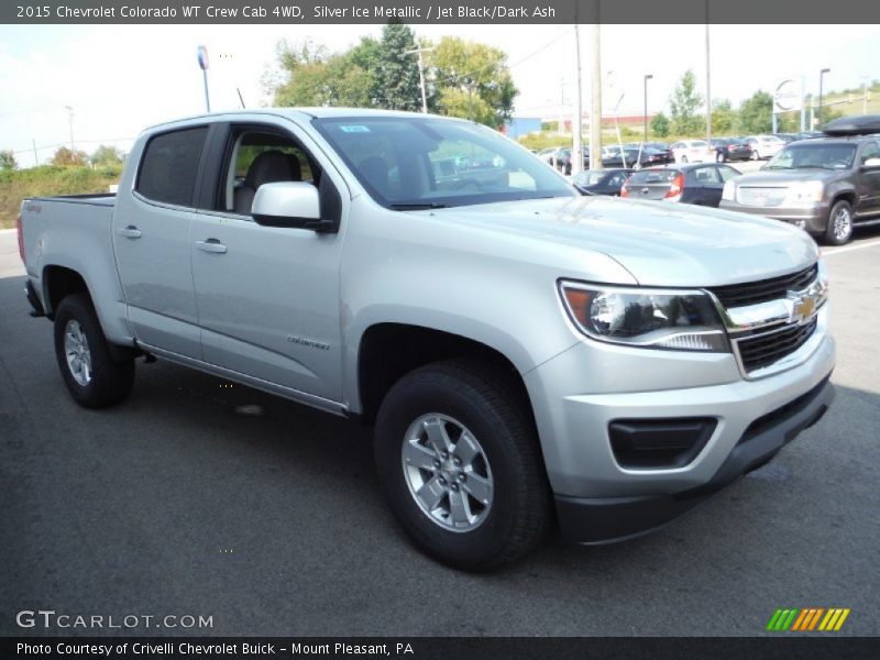 Silver Ice Metallic / Jet Black/Dark Ash 2015 Chevrolet Colorado WT Crew Cab 4WD