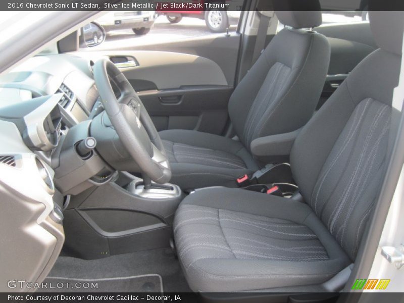  2016 Sonic LT Sedan Jet Black/Dark Titanium Interior