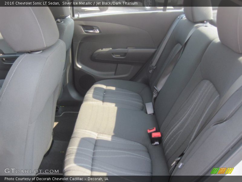 Silver Ice Metallic / Jet Black/Dark Titanium 2016 Chevrolet Sonic LT Sedan