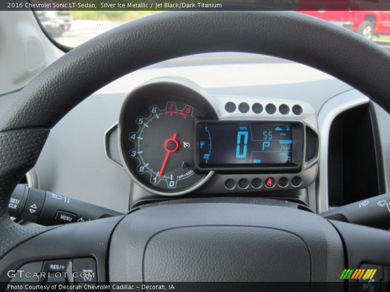 Silver Ice Metallic / Jet Black/Dark Titanium 2016 Chevrolet Sonic LT Sedan