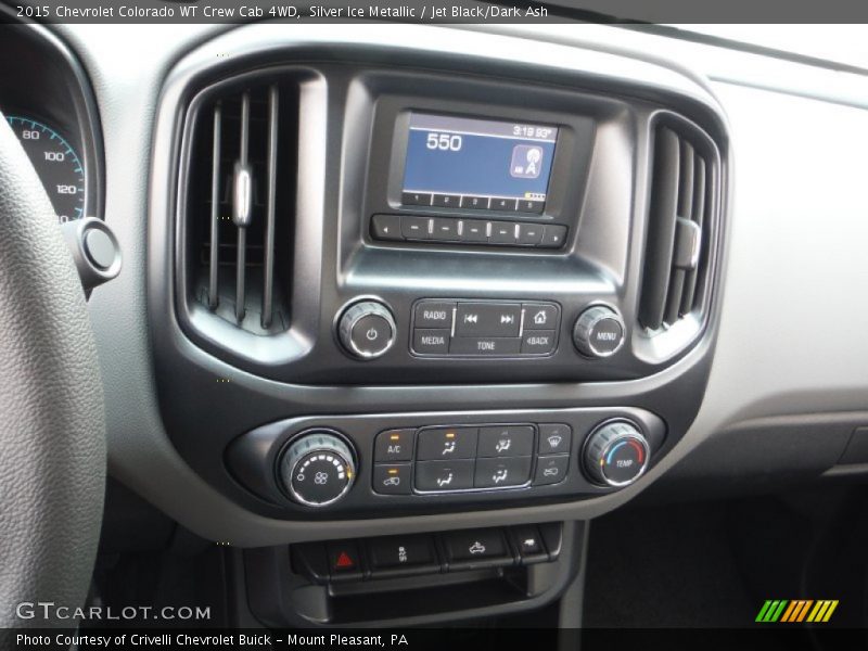 Silver Ice Metallic / Jet Black/Dark Ash 2015 Chevrolet Colorado WT Crew Cab 4WD