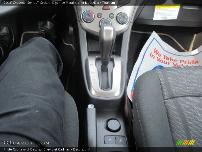  2016 Sonic LT Sedan 6 Speed Automatic Shifter