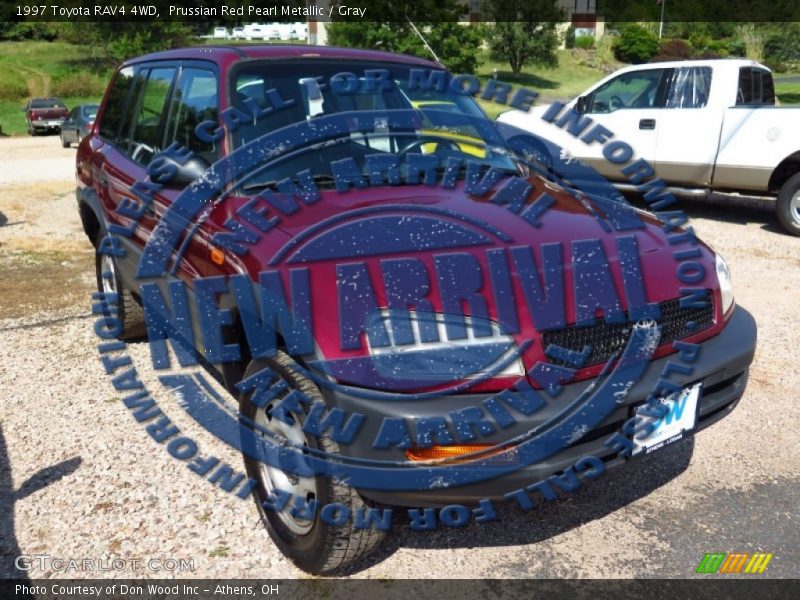 Prussian Red Pearl Metallic / Gray 1997 Toyota RAV4 4WD