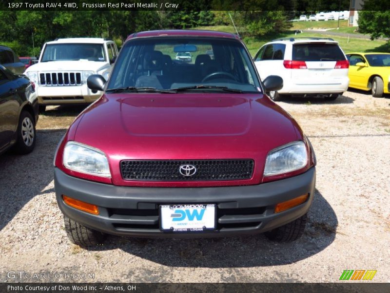 Prussian Red Pearl Metallic / Gray 1997 Toyota RAV4 4WD
