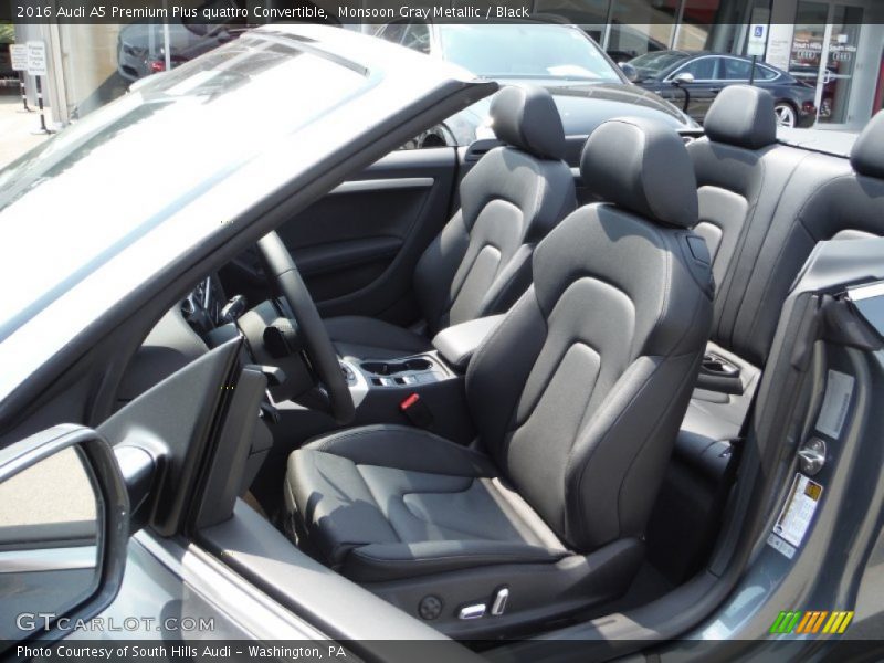 Monsoon Gray Metallic / Black 2016 Audi A5 Premium Plus quattro Convertible