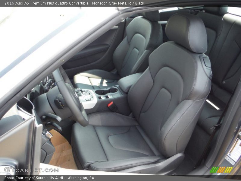 Monsoon Gray Metallic / Black 2016 Audi A5 Premium Plus quattro Convertible
