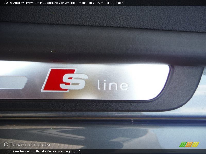 Monsoon Gray Metallic / Black 2016 Audi A5 Premium Plus quattro Convertible