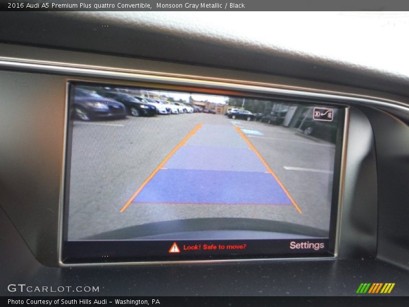 Monsoon Gray Metallic / Black 2016 Audi A5 Premium Plus quattro Convertible