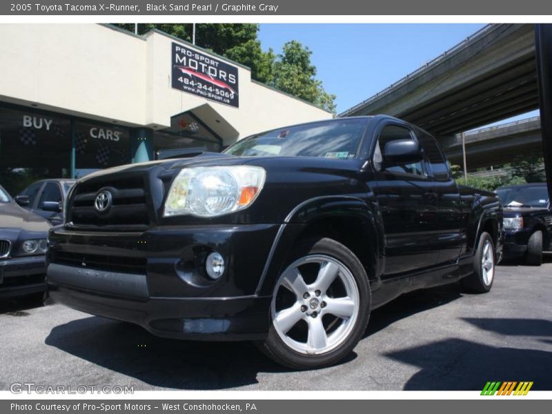Black Sand Pearl / Graphite Gray 2005 Toyota Tacoma X-Runner