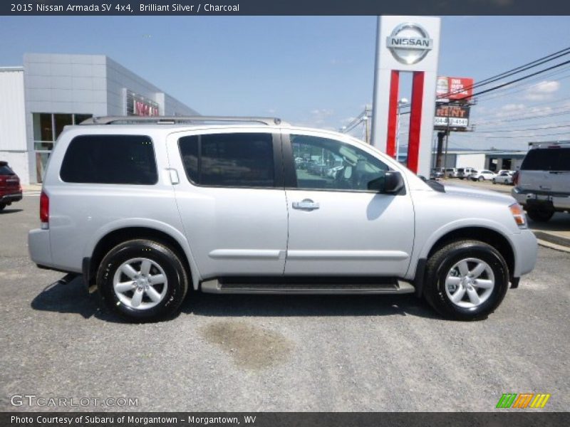 Brilliant Silver / Charcoal 2015 Nissan Armada SV 4x4