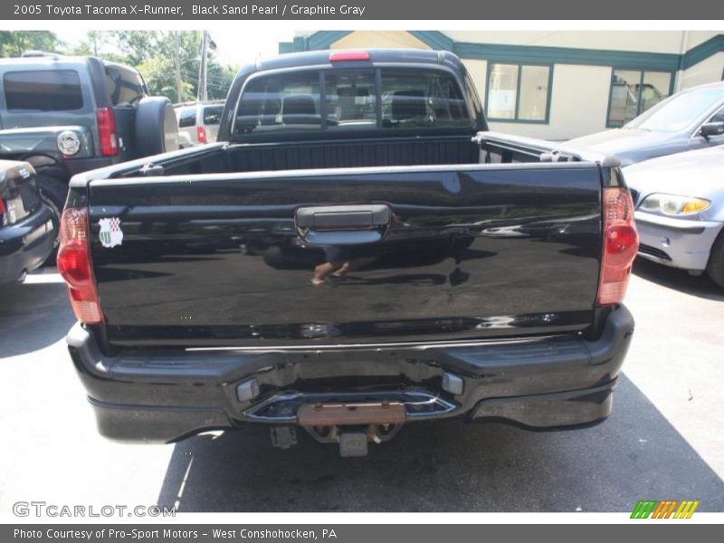 Black Sand Pearl / Graphite Gray 2005 Toyota Tacoma X-Runner
