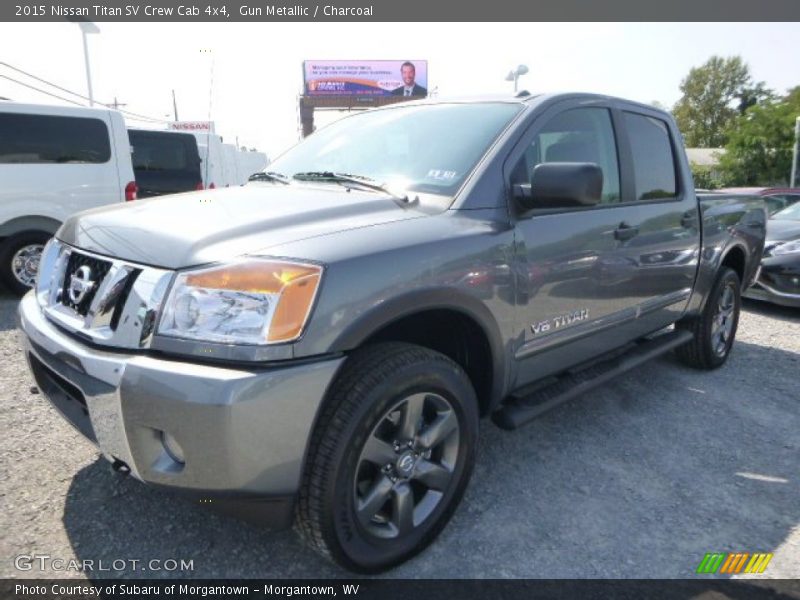 Gun Metallic / Charcoal 2015 Nissan Titan SV Crew Cab 4x4
