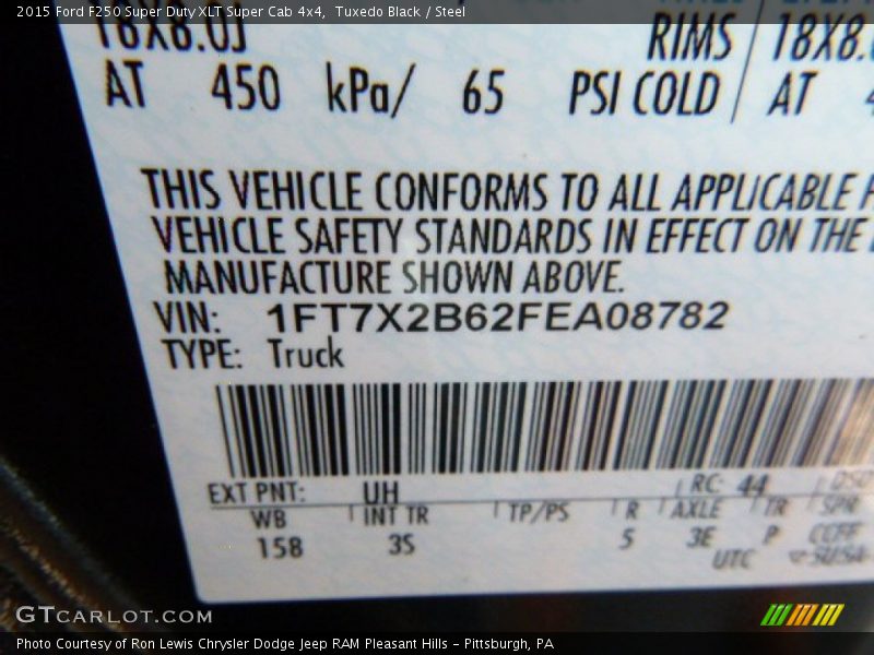 Tuxedo Black / Steel 2015 Ford F250 Super Duty XLT Super Cab 4x4