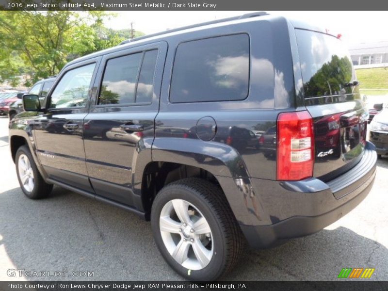 Maximum Steel Metallic / Dark Slate Gray 2016 Jeep Patriot Latitude 4x4