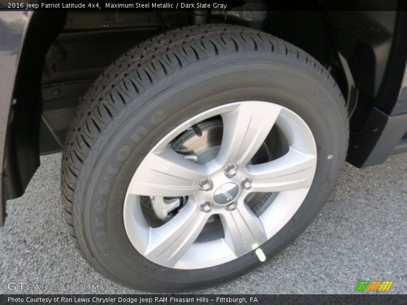 Maximum Steel Metallic / Dark Slate Gray 2016 Jeep Patriot Latitude 4x4