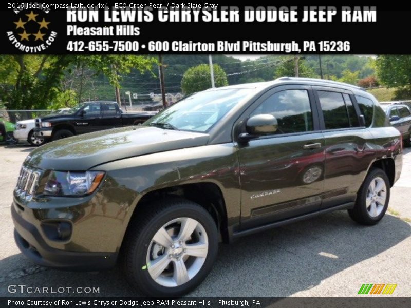 ECO Green Pearl / Dark Slate Gray 2016 Jeep Compass Latitude 4x4