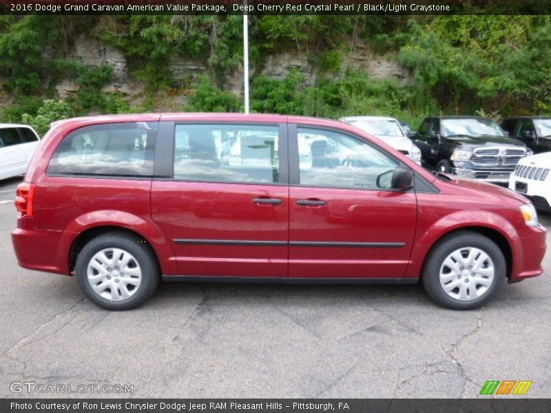  2016 Grand Caravan American Value Package Deep Cherry Red Crystal Pearl