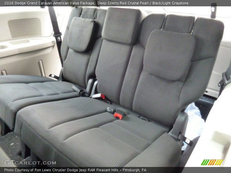 Deep Cherry Red Crystal Pearl / Black/Light Graystone 2016 Dodge Grand Caravan American Value Package