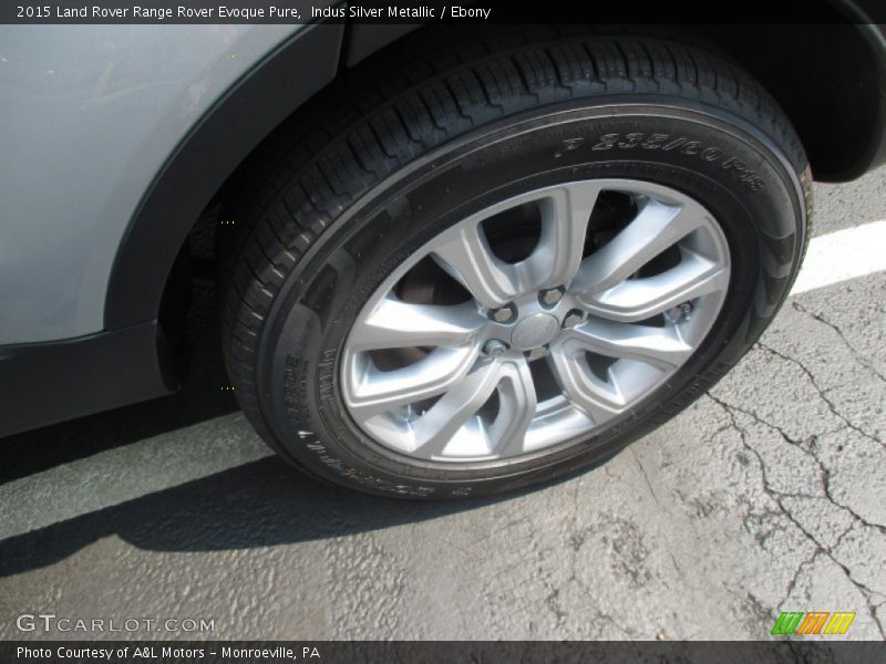 Indus Silver Metallic / Ebony 2015 Land Rover Range Rover Evoque Pure