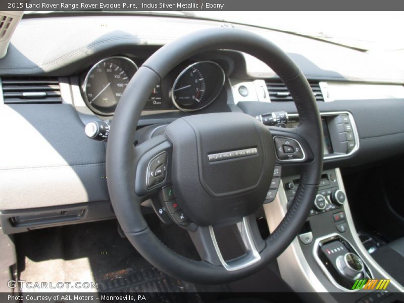 Indus Silver Metallic / Ebony 2015 Land Rover Range Rover Evoque Pure