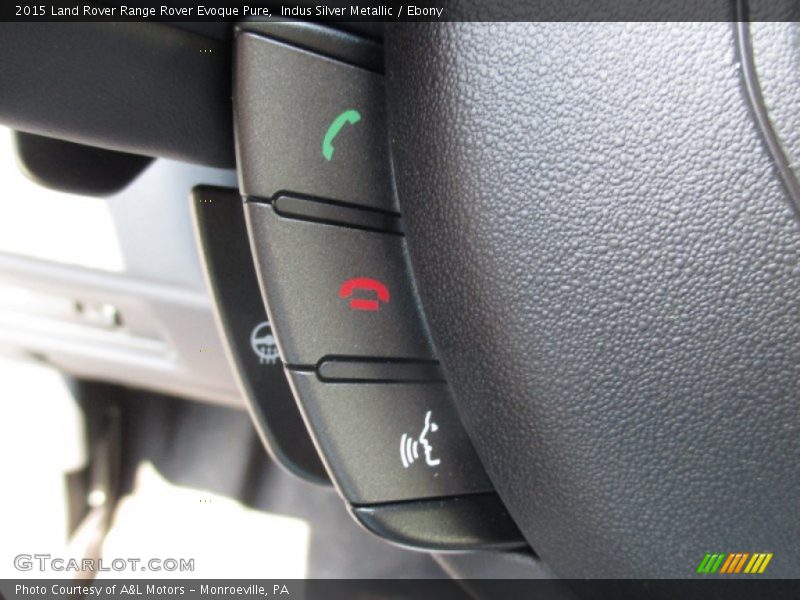 Indus Silver Metallic / Ebony 2015 Land Rover Range Rover Evoque Pure