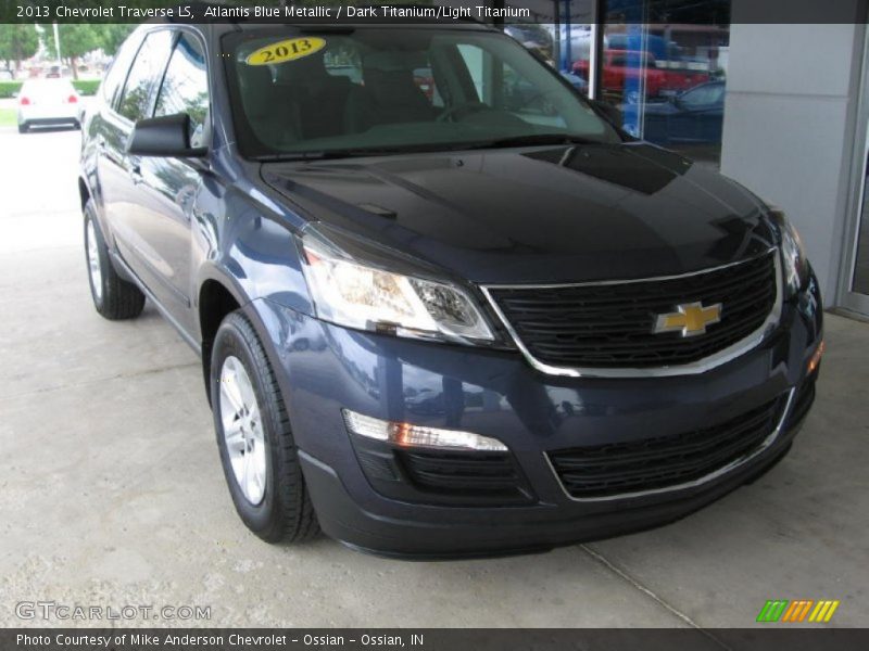 Atlantis Blue Metallic / Dark Titanium/Light Titanium 2013 Chevrolet Traverse LS
