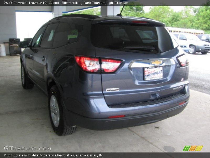 Atlantis Blue Metallic / Dark Titanium/Light Titanium 2013 Chevrolet Traverse LS