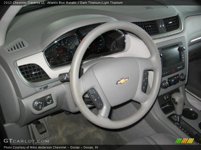 Atlantis Blue Metallic / Dark Titanium/Light Titanium 2013 Chevrolet Traverse LS
