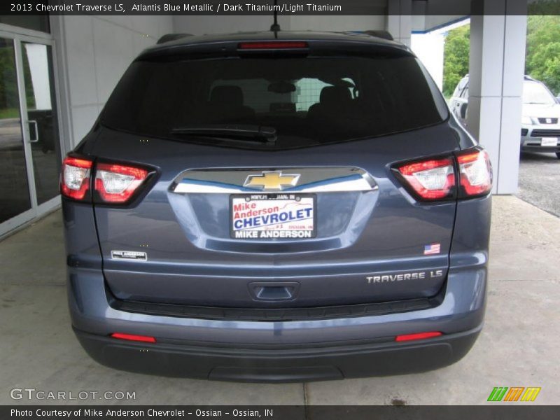 Atlantis Blue Metallic / Dark Titanium/Light Titanium 2013 Chevrolet Traverse LS