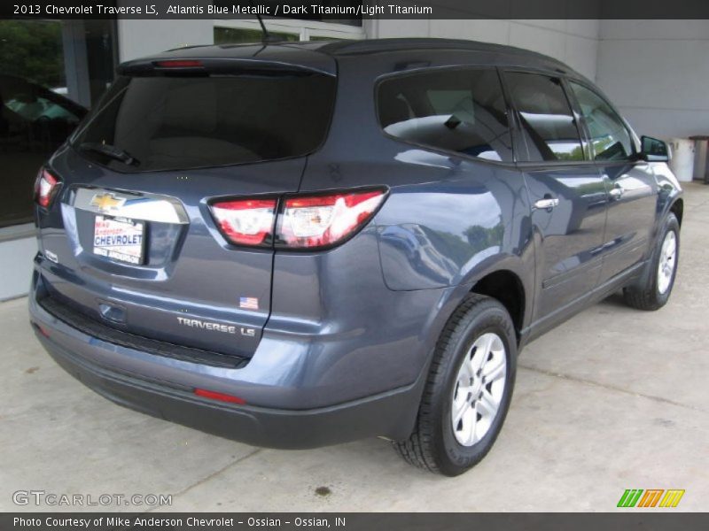 Atlantis Blue Metallic / Dark Titanium/Light Titanium 2013 Chevrolet Traverse LS