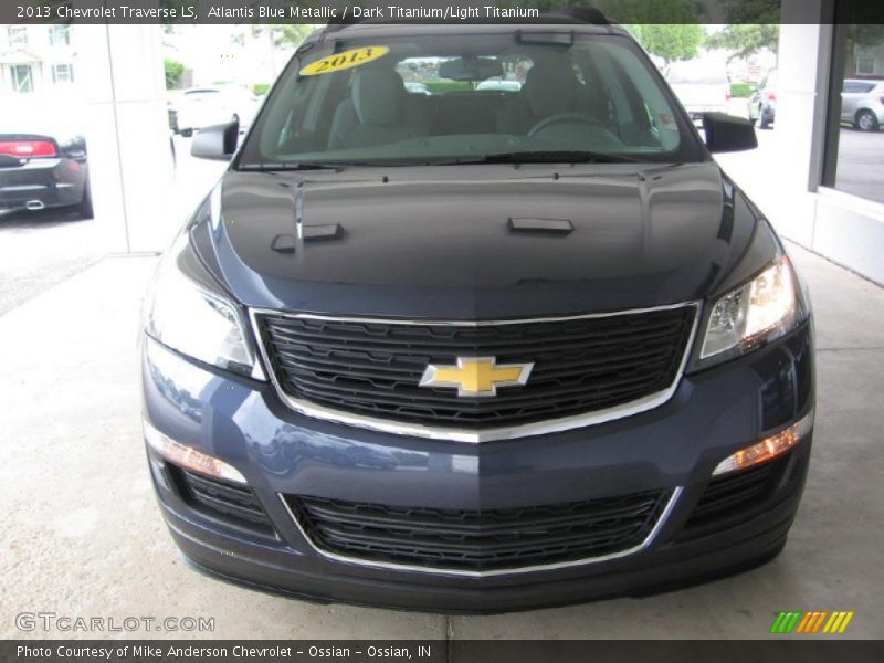 Atlantis Blue Metallic / Dark Titanium/Light Titanium 2013 Chevrolet Traverse LS