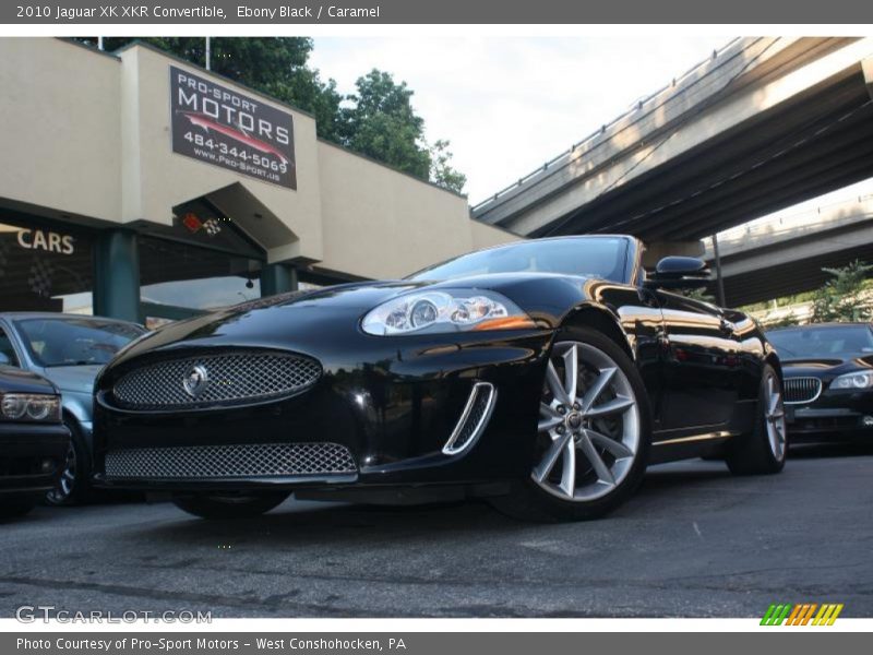 Ebony Black / Caramel 2010 Jaguar XK XKR Convertible